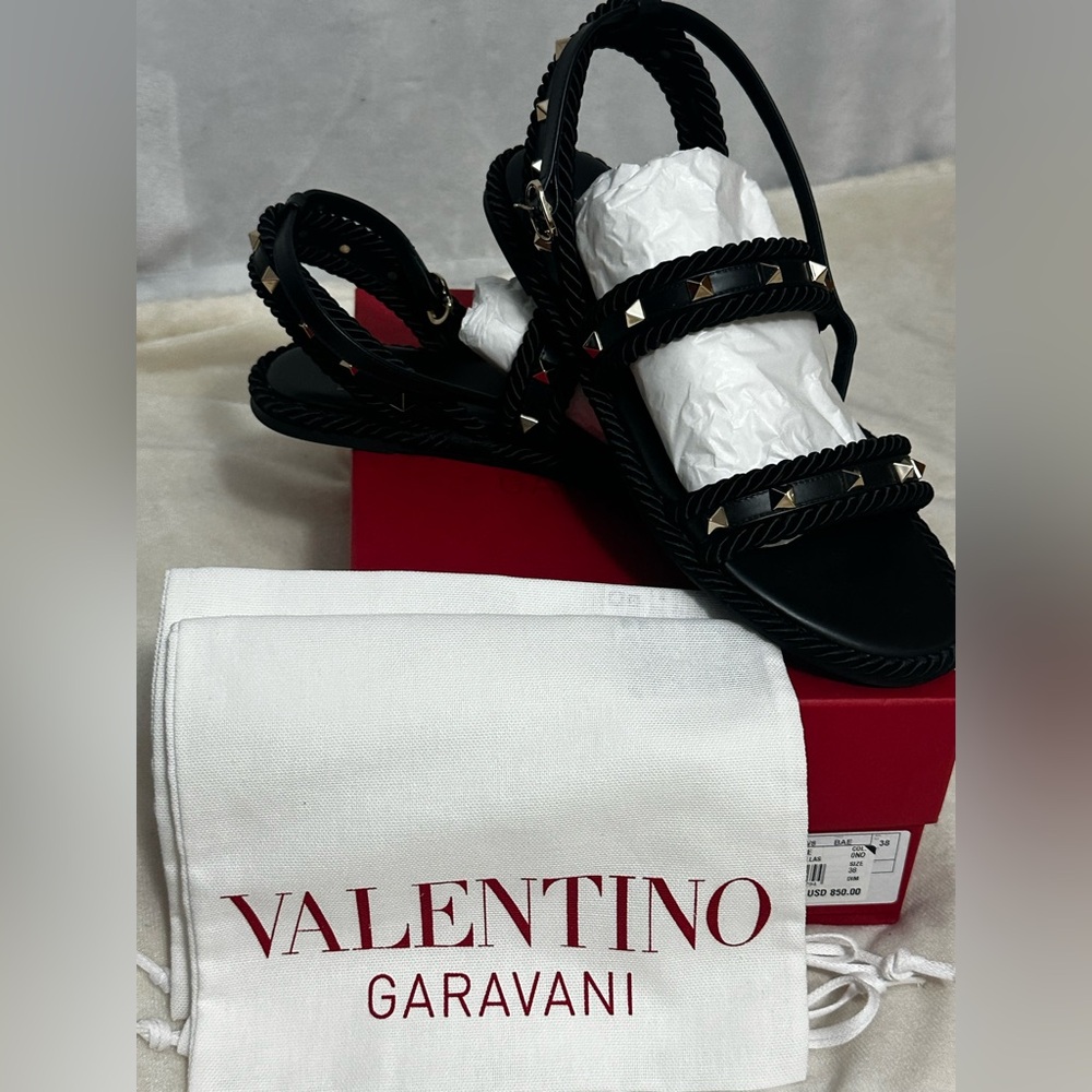 Valentino black Espadrille Sandals